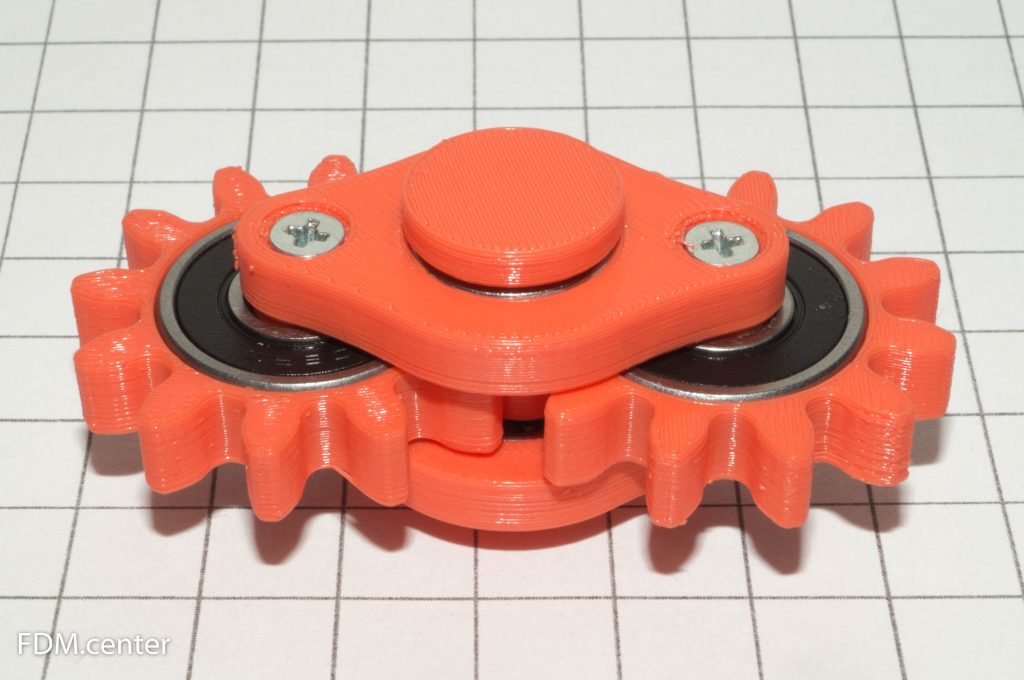 Hand spinner: two gears на 3d принтере