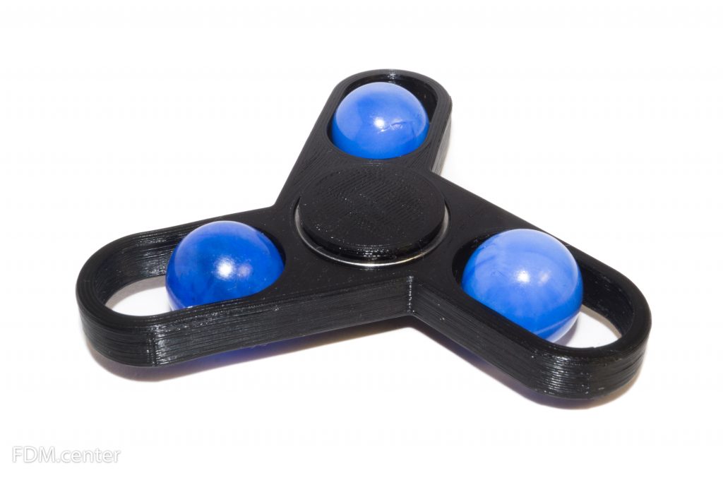 Hand spinner: with moving balls на 3d принтере