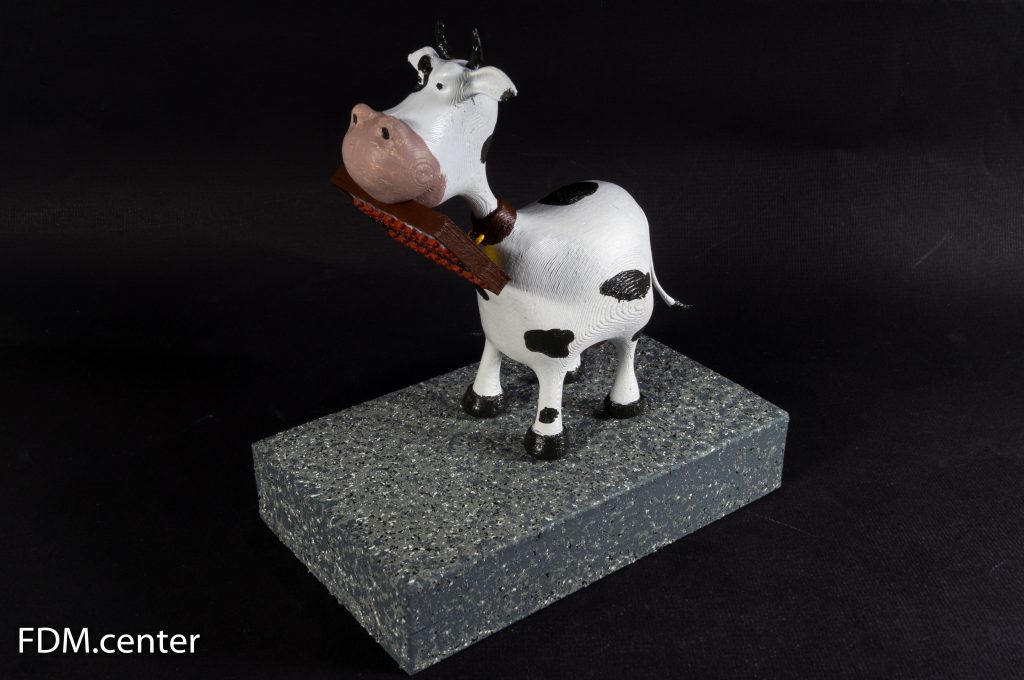 Корпоративный сувенир "Корова со счётами" 3d печать