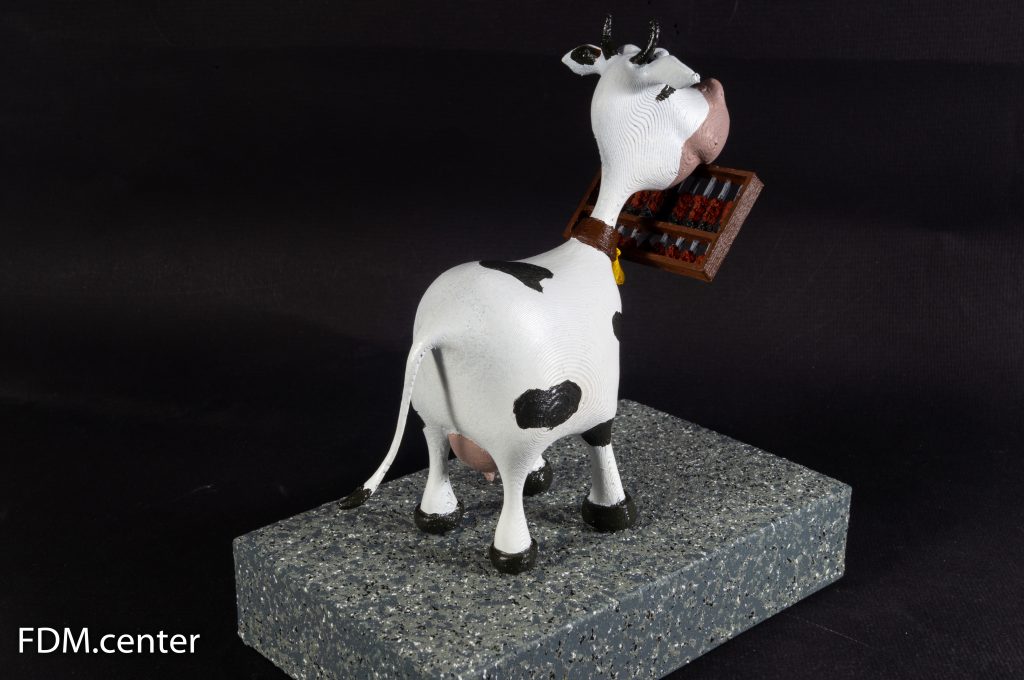 Корпоративный сувенир "Корова со счётами" 3d печать