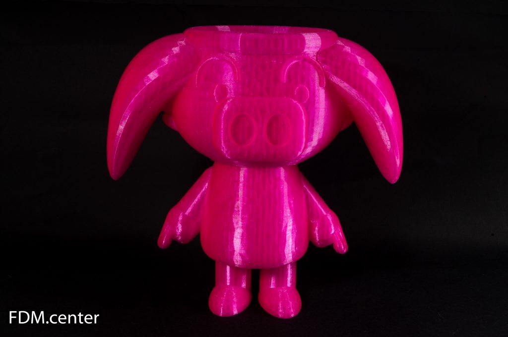 Новогодний сувенир "Свинья-цветочный горшок" 3d печать