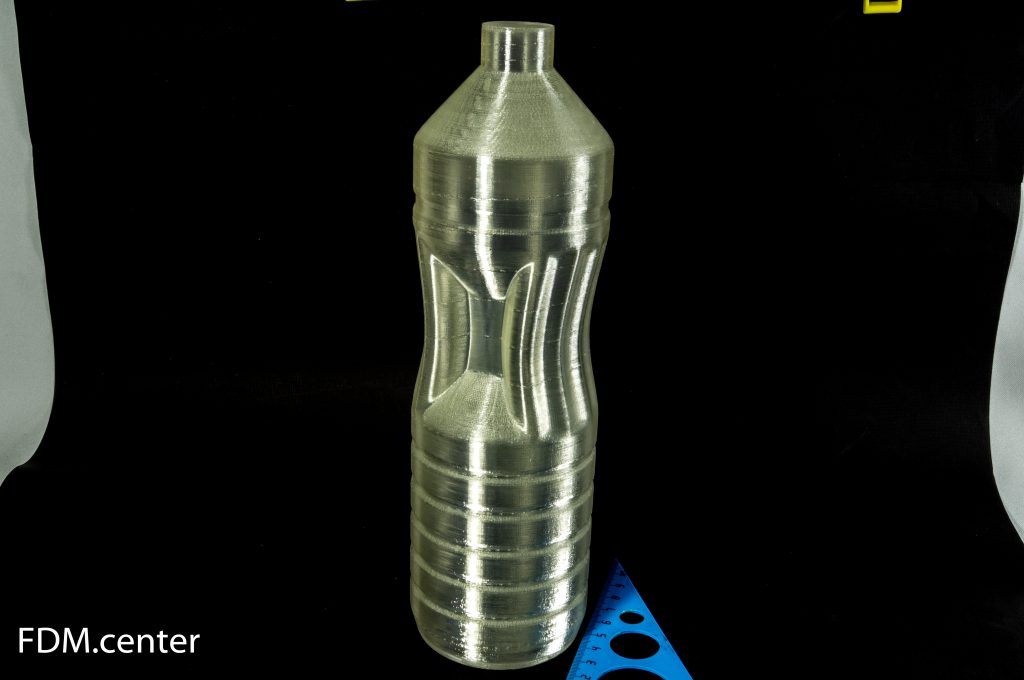 Прототип пластиковой бутылки для пищевой промышленности 3d печать