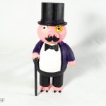 Новогодний сувенир "Свинья в шляпе" 3d печать