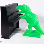 Игрушка "Динозавр играет на пианино" 3d печать